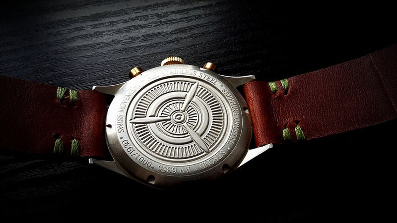 Strond DC-3 MKll Aviation Watch | Swiss Movement | Black & Bronze
