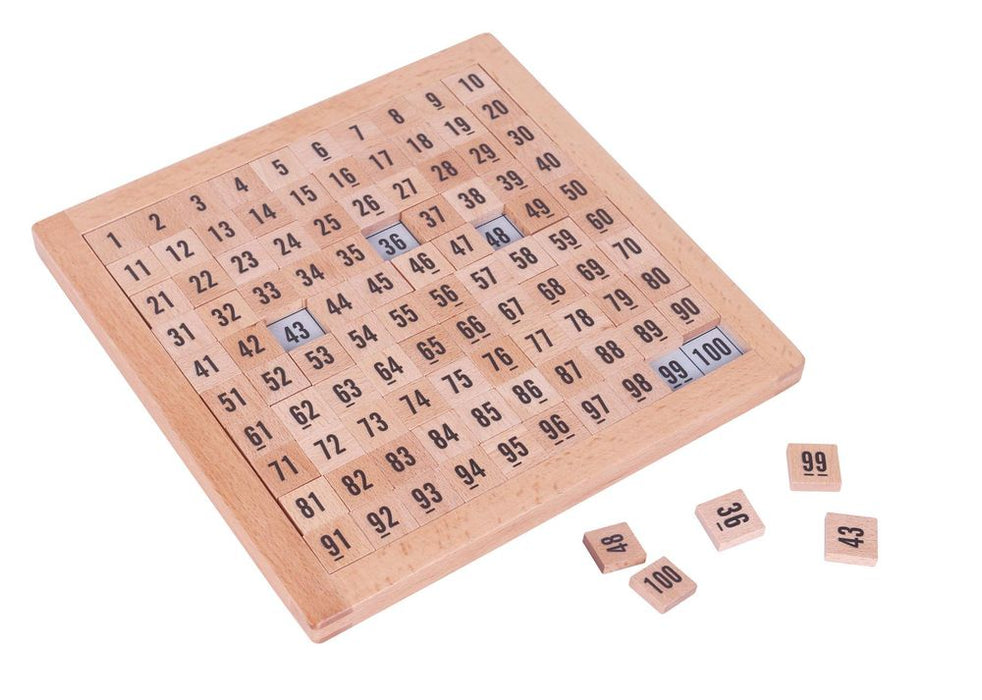 LELIN Wooden Hundred Board SKC9030 - Complete Math Learning Tool for Kids - Safe, High Quality