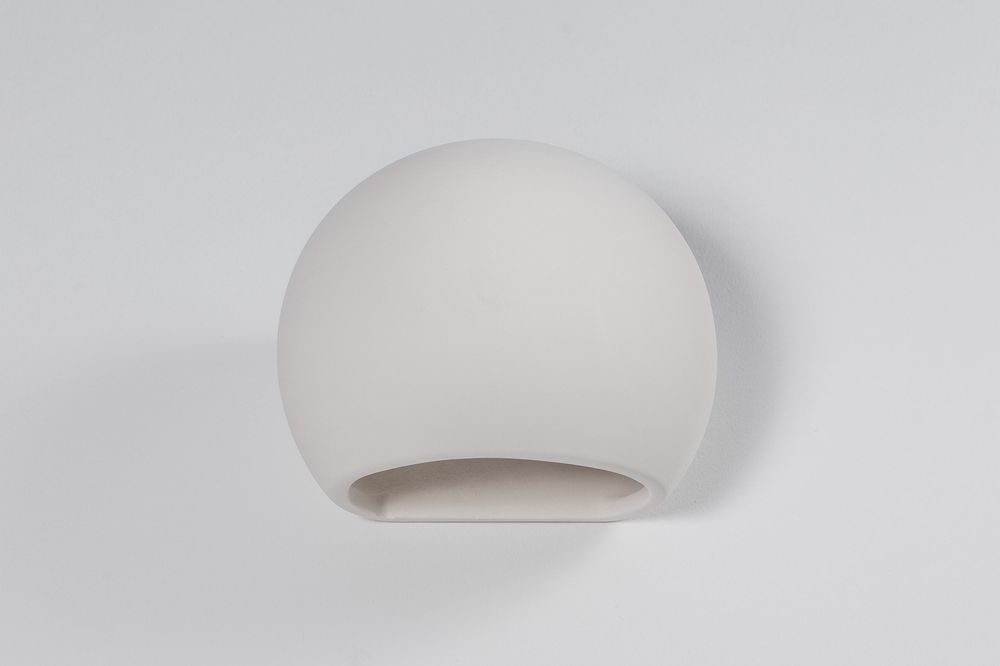 Premium Quality LED Ceramic Globe Wall Lamp - Classic Design, Paintable - 27 inches