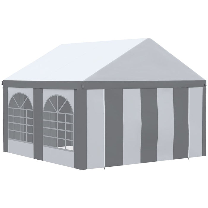 High Quality 4x4m Party Tent, Marquee Gazebo with Sides, Windows & Doors