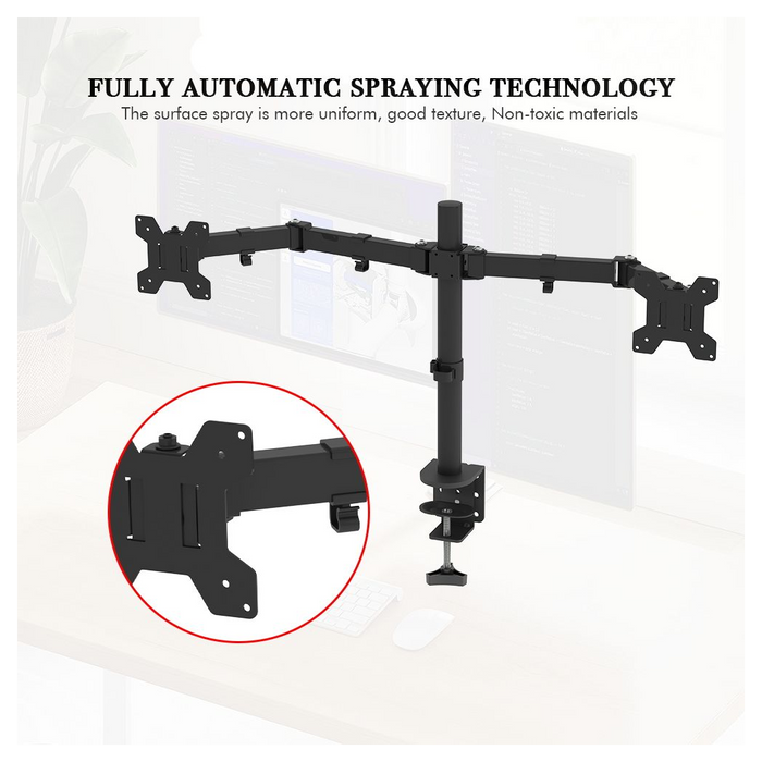 13-27 Inch Double Pendulum Large Base TV Stand TSNS-03 Bearing 8Kg/Vese100*100/90° tilt/360° rotation