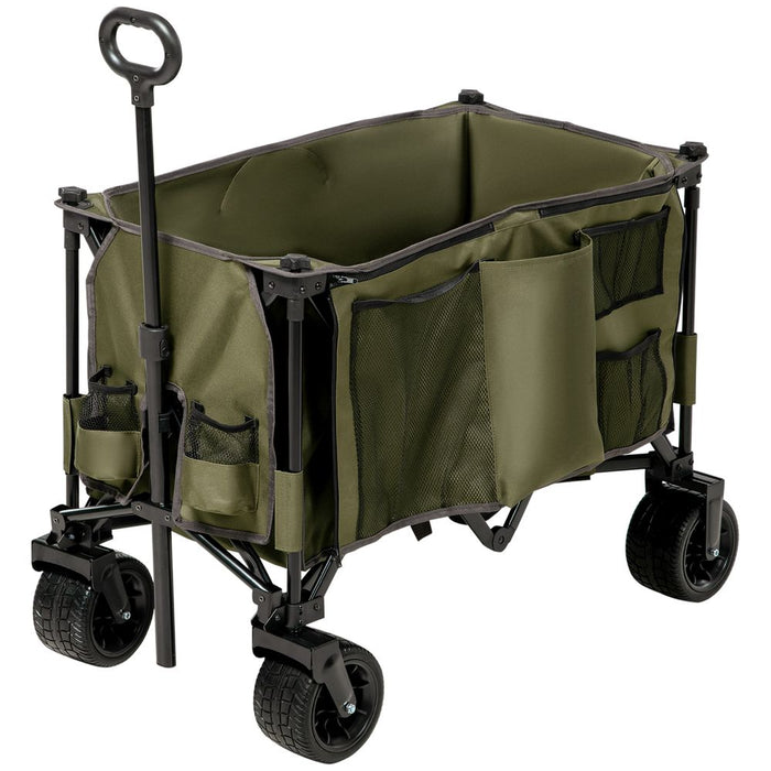 Folding Garden Trolley - Collapsible Camping Trolley - Steel Frame - Oxford Fabric