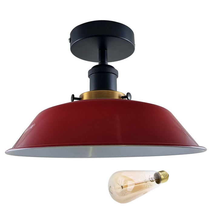 Modern Industrial Ceiling Light Fitting Flush Mount Light Metal Indoor Light