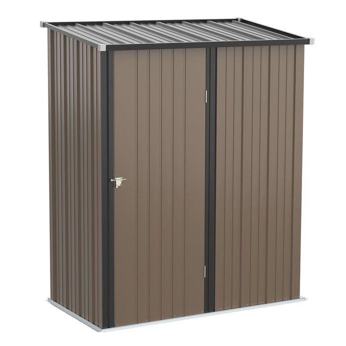 Outsunny Steel Garden Shed - Lockable Door - Weather-Resistant - Spacious Storage - High Quality