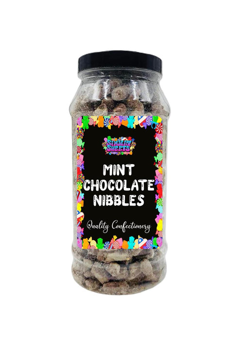 Indulgent Mint Choc Nibbles Jar - Sweetly Retro Gift