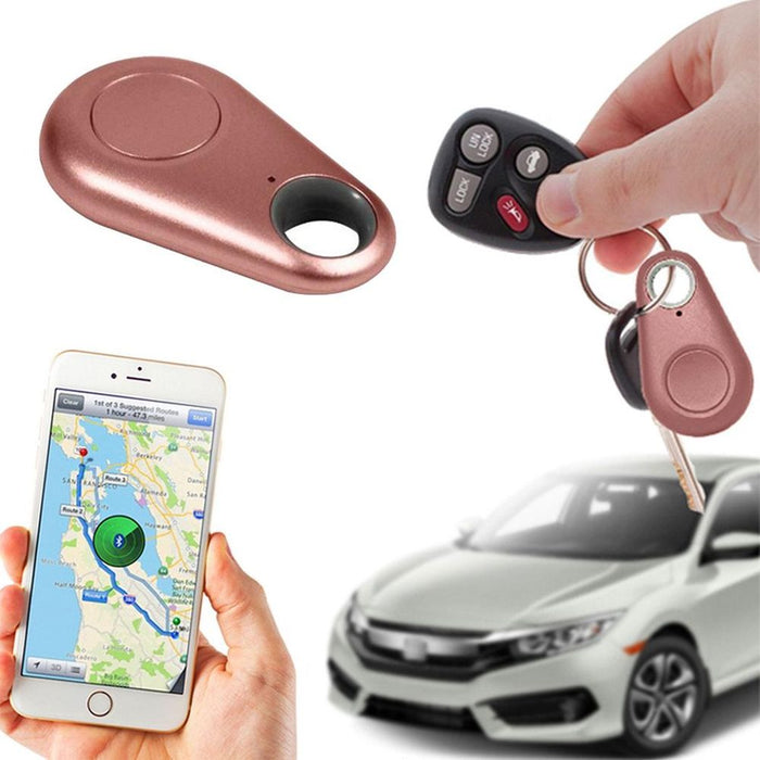 Aquarius Key Finder Anti-Lost Alarm, GPS Last Location Finder, Rose Gold