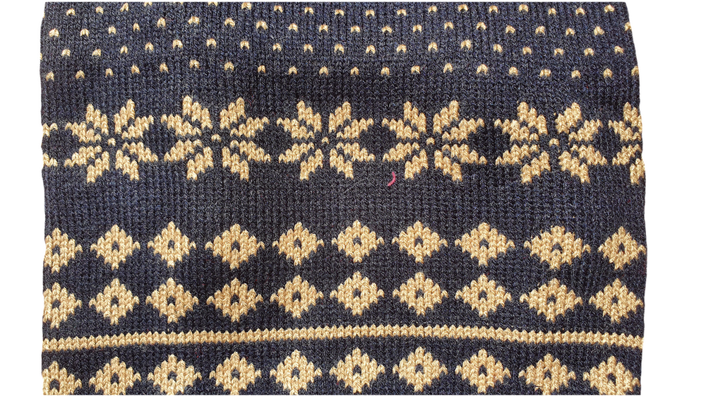 The Bailey Fair Isle - Gold on Blue - High Quality Dog Jumper