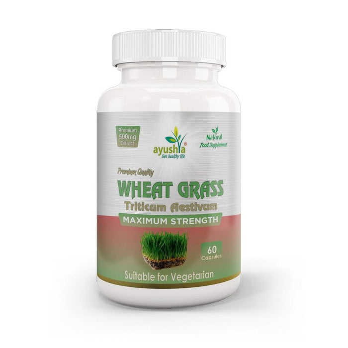 All-Natural Wheat Grass Capsules: Boost Energy & Detoxify - High Quality & Potent Formula - Trusted by Professionals & Loved by Customers