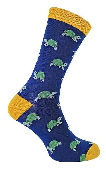 Mr Heron Animal Socks - Fun & Colorful Novelty Gift, Super Soft Bamboo, Colored Toe & Heel - 6-11 UK