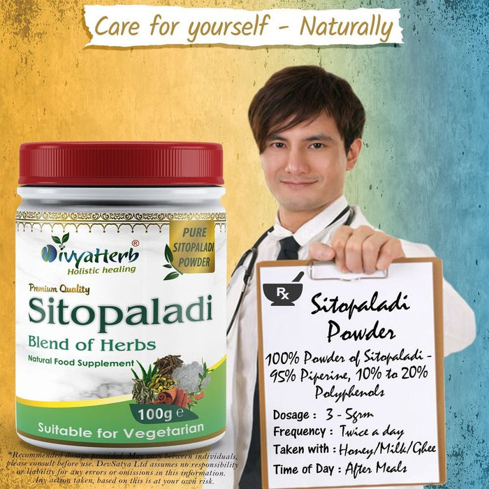 Sitopaladi Powder - Ayurvedic Remedy for Respiratory & Digestive Health