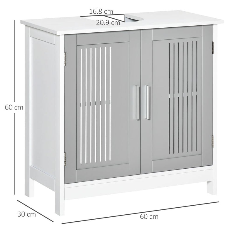 Premium Bathroom Vanity Unit, Space-Saving Under Sink Cabinet, Modern Design, White