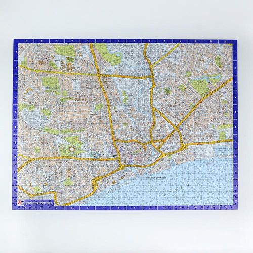 A to Z Map of Kingston Upon Hull 1000 Piece Jigsaw Puzzle