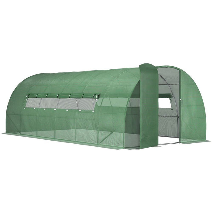 Premium 6x3M Walk-in Greenhouse | Reinforced Steel Frame | High-Quality PE Cloth | Ideal for Gardening & Plant Growth