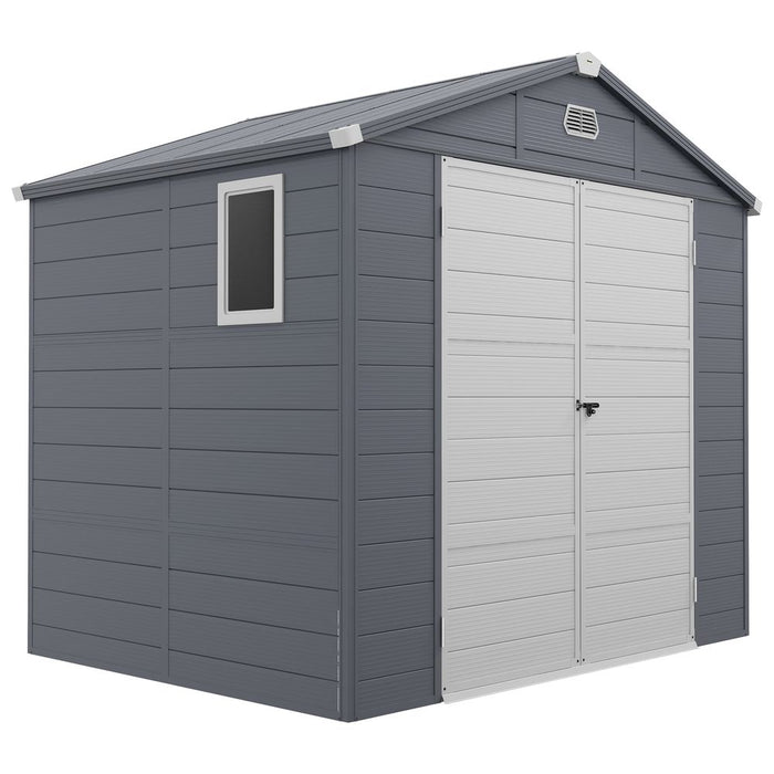 Outsunny Garden Shed Storage with Foundation Kit and Vents