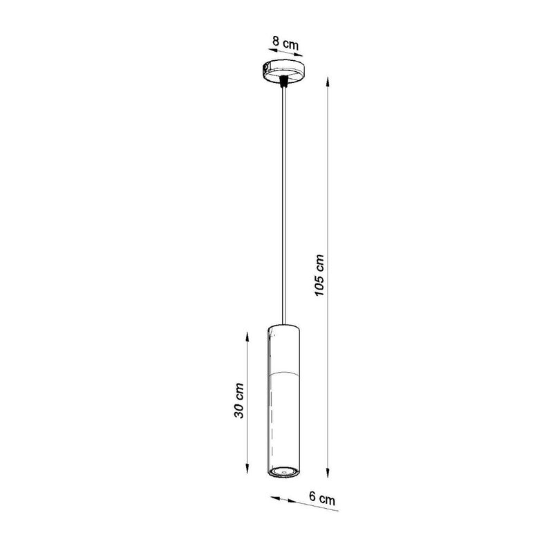 Pablo Pendant Lamp: Steel & Wood, Modern Design, GU10