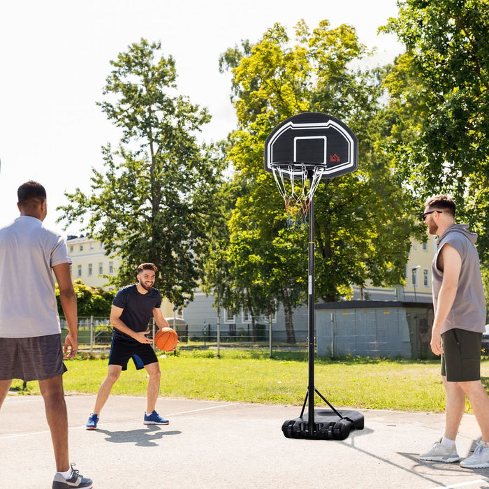 Premium Adjustable Basketball Hoop Stand | Wheels & Weight Base | HOMCOM