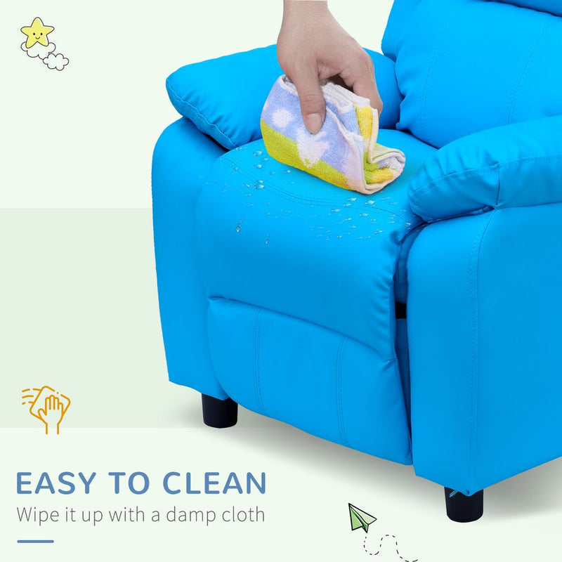 Kids Recliner Armchair Game Chair Sofa Children Seat In PU Leather
