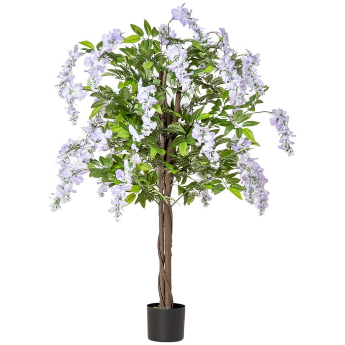 Realistic Wisteria Flower Tree - Artificial Faux Decorative Plant, 110cm - High-Quality Design