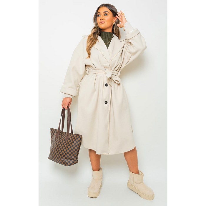 Giana Oversized Belted Trench Coat - Effortless Elegance, All-Weather Versatility!