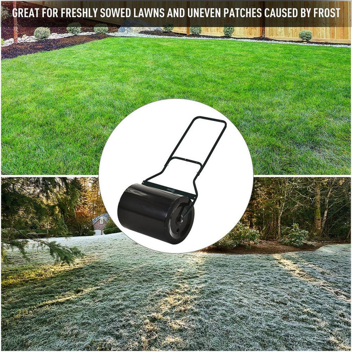 High-Quality 60L Steel Garden Roller - Easy Push & Pull - Fast & Efficient Rolling