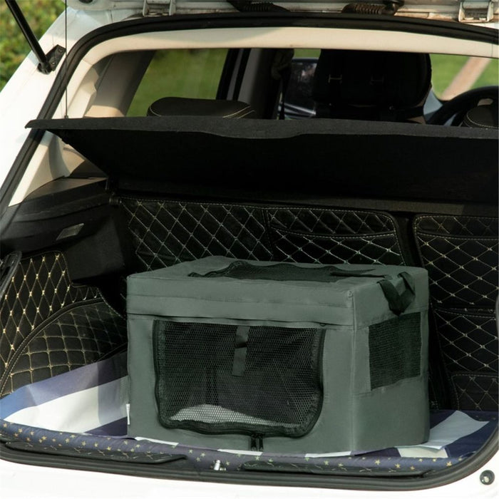 Pet Carrier | Grey and black | Suitable for small and medium dogs