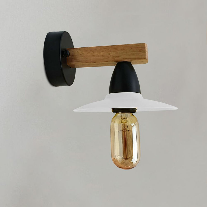 Vintage Modern Indoor White Wall Sconce Wall Light E27 Lamp Fitting Fixture ~6229