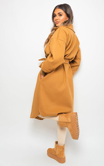 Giana Oversized Belted Trench Coat - Effortless Elegance, All-Weather Versatility!