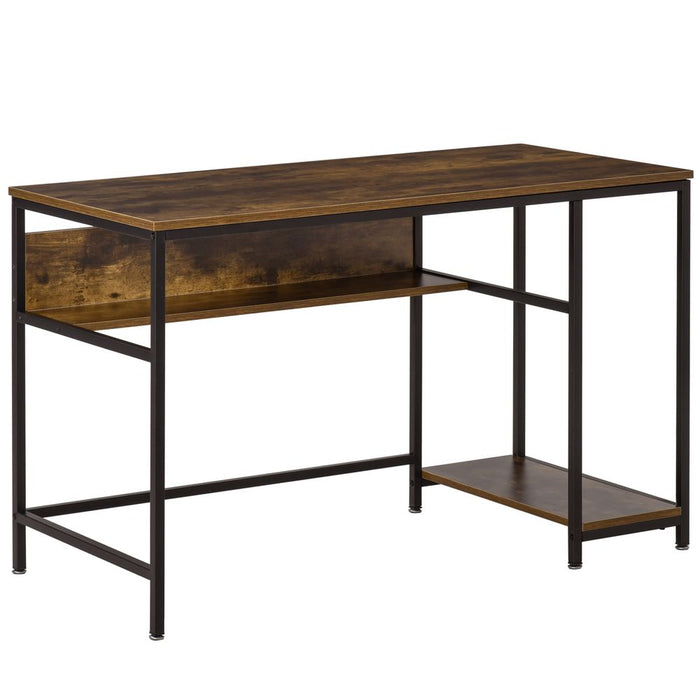 Rustic Brown Computer Desk Workstation with Storage - High-Quality, Versatile, and Stylish