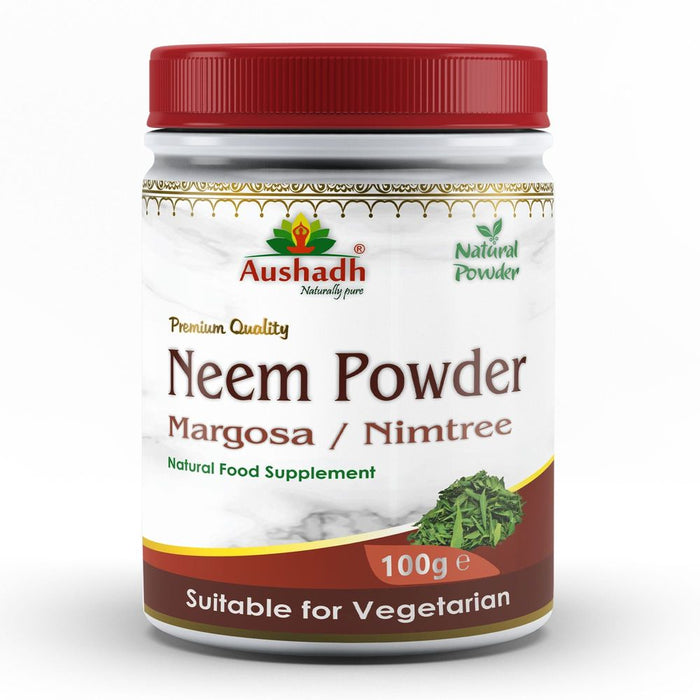 Premium Neem Powder - 100% Natural Herbal Supplement - Effective with Ayurveda, Unani, and Modern Medicine