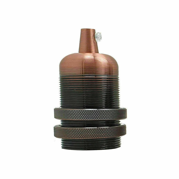 Vintage Copper E27 Socket Ceramic Holder for Ambient Lighting - High Quality