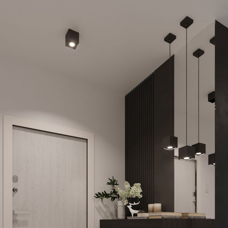 Modern Pendant Lamp - Aluminum Quad Design - High Quality - Multiple Colors - GU10 Socket