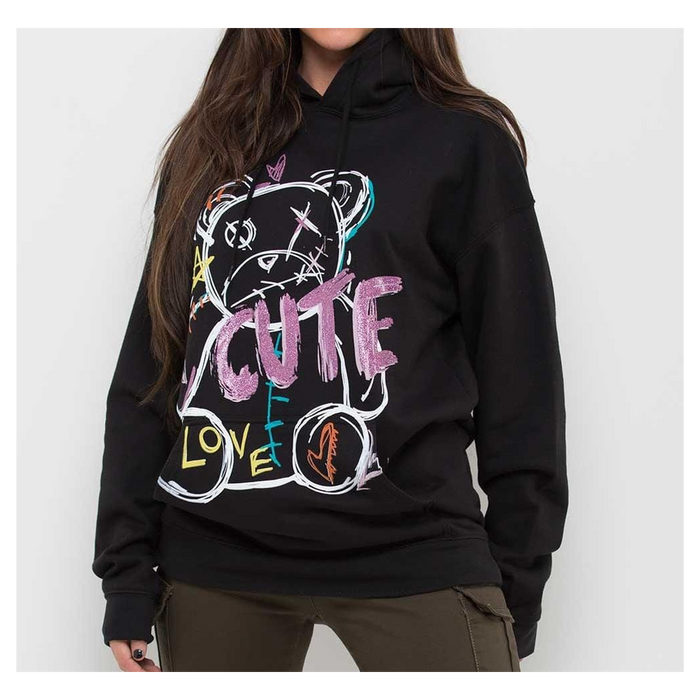 Ladies Oversized Hoodie With Cute Print