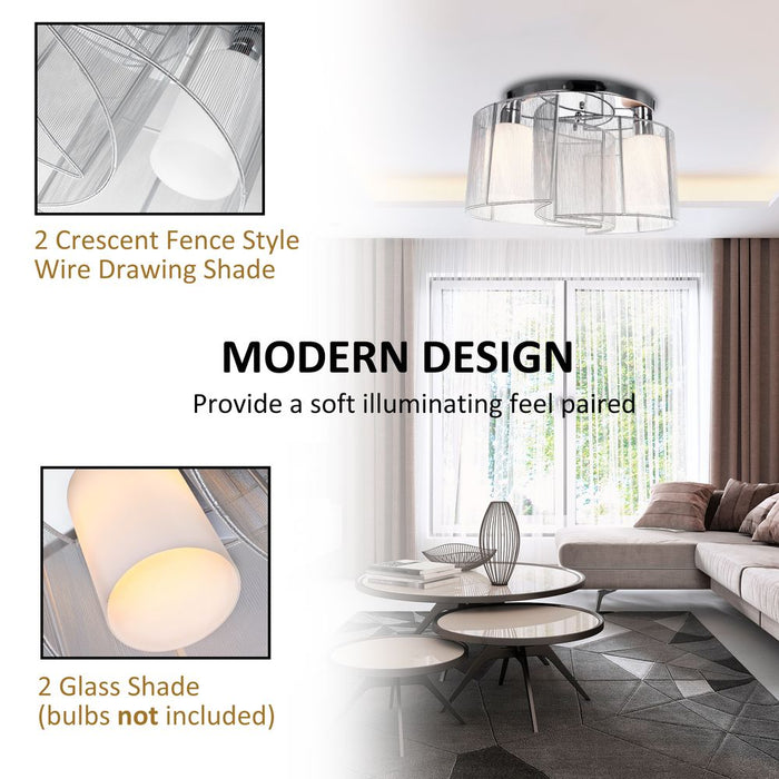 Premium Chrome Finish Ceiling Light | Modern Design | Elegant & Romantic Atmosphere