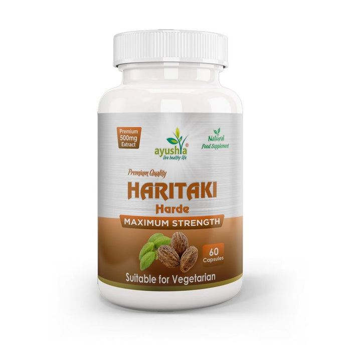 Himalayan Harde (Haritaki) Capsules - Ayurvedic King of Medicines for Optimal Health and Wellness