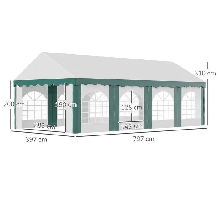 High-Quality 8x4m Marquee Gazebo - Perfect for Wedding & Events