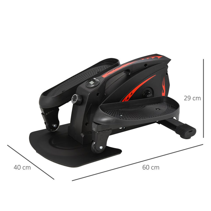 Compact Mini Elliptical Bike LCD Monitor Adjustable Resistance HOMCOM