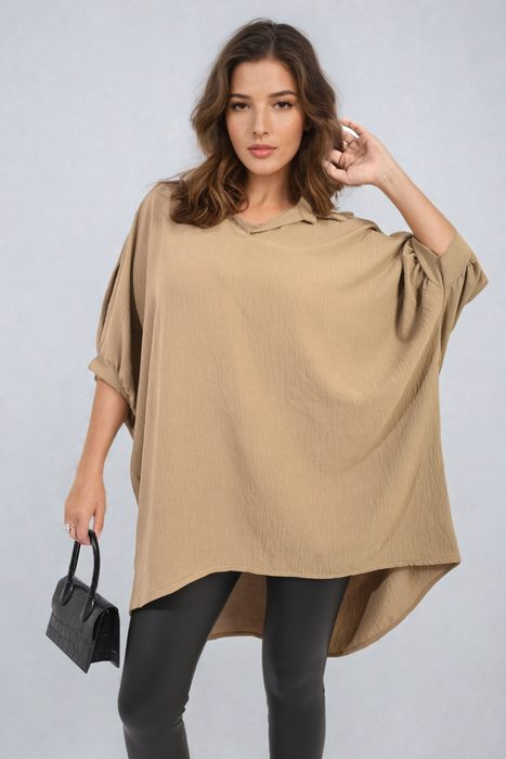 Reign Balloon Sleeve Oversized Top - Versatile Chic & Breezy Comfort!