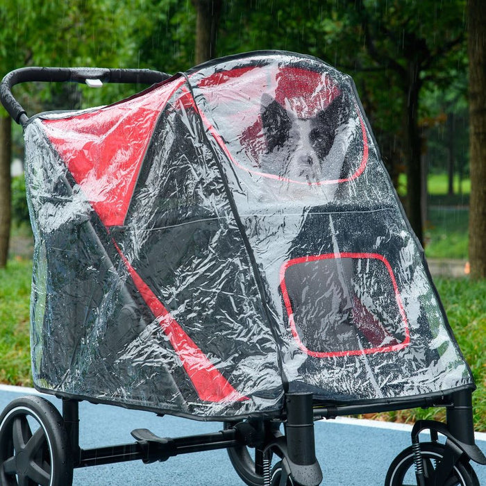 Premium Rain Cover for Dog Pram Stroller - Protects Large & Medium Dogs - Rear Entry - High Quality