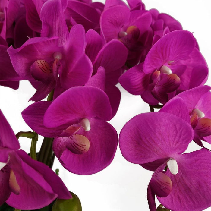 Premium 85cm Dark Pink Artificial Deluxe Orchid - High Quality and Exquisite Craftsmanship