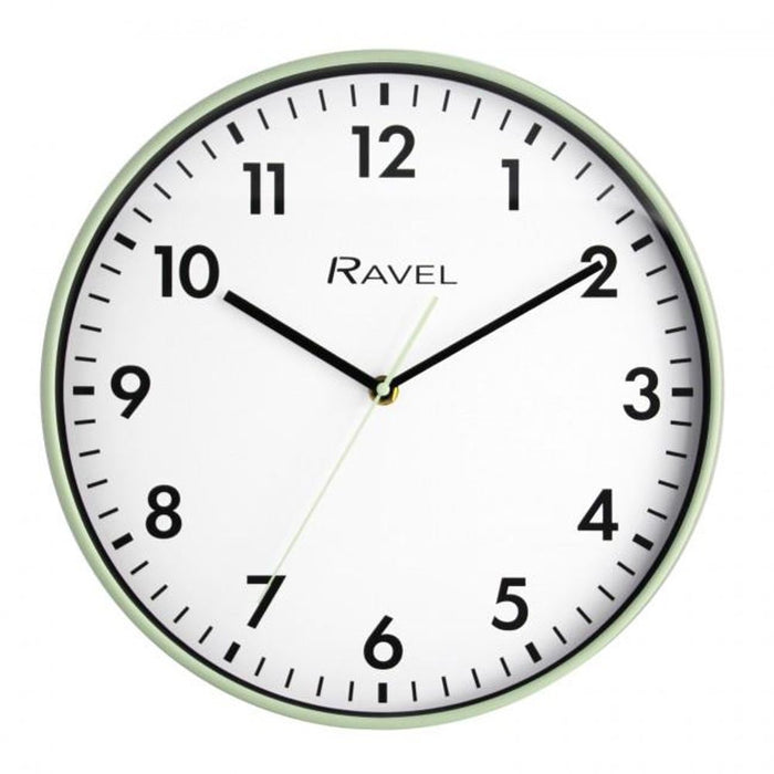 Ravel 30cm White Dial Sage Wall Clock R.WC.30.11