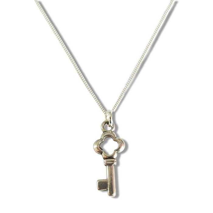 Key Silver Necklace  Sterling Silver