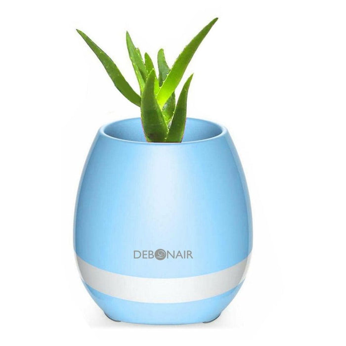 Debonair Music Flower Pot Bluetooth Speaker for Bedroom, Office & Living Room[Blue]