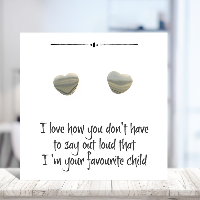 Heart on Funny Message Card for Mum | Ideal Birthday or Christmas Gift