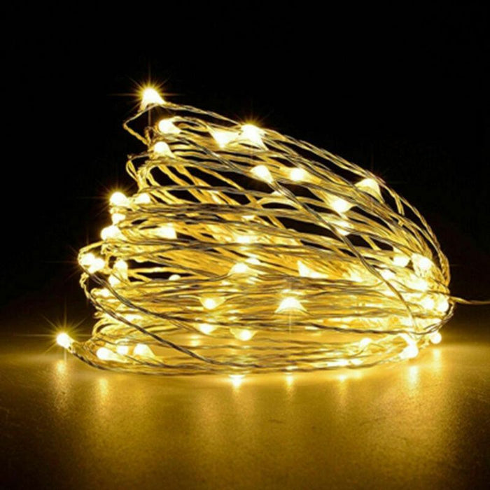 Premium PMS 20 Warm White LED Fairy Lights - Battery Powered Home Decoration for Party, Christmas, and Garden