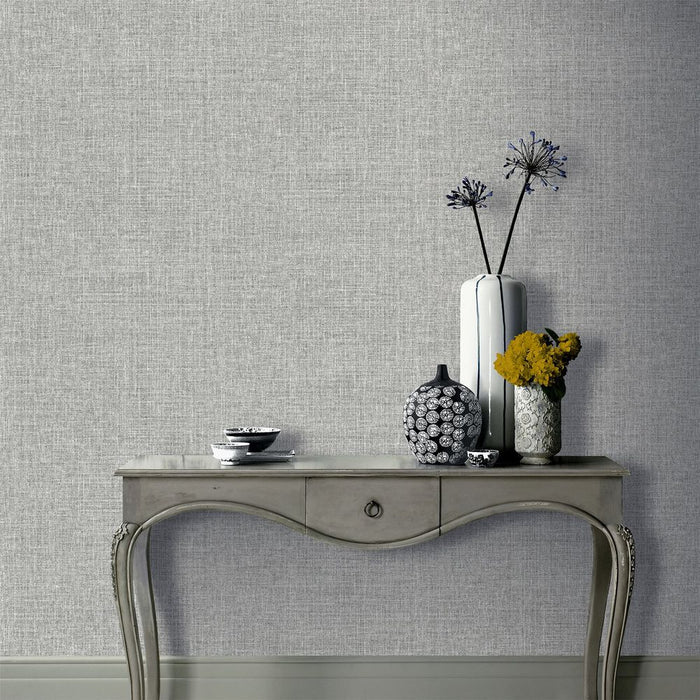 Luxurious Hessian Mid Grey Rugs - High-Quality & Stylish
