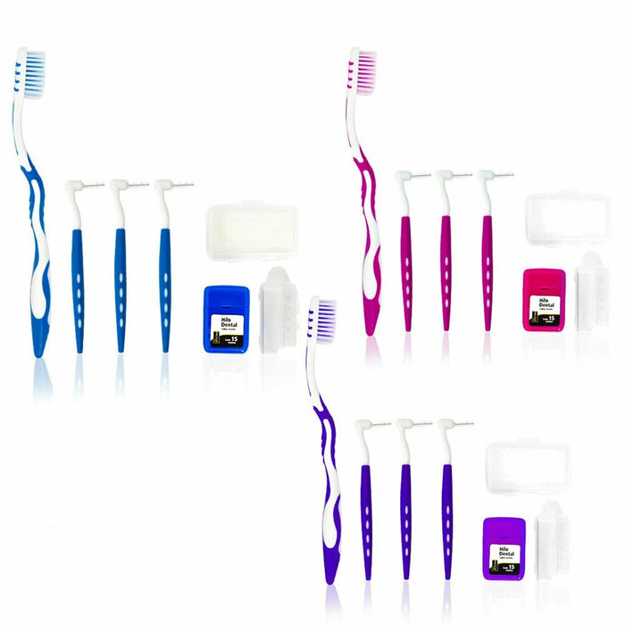 Deluxe Ortho Dental 11 Piece Kit, Assorted Colours, Pack of 1, 2, 3 or 4