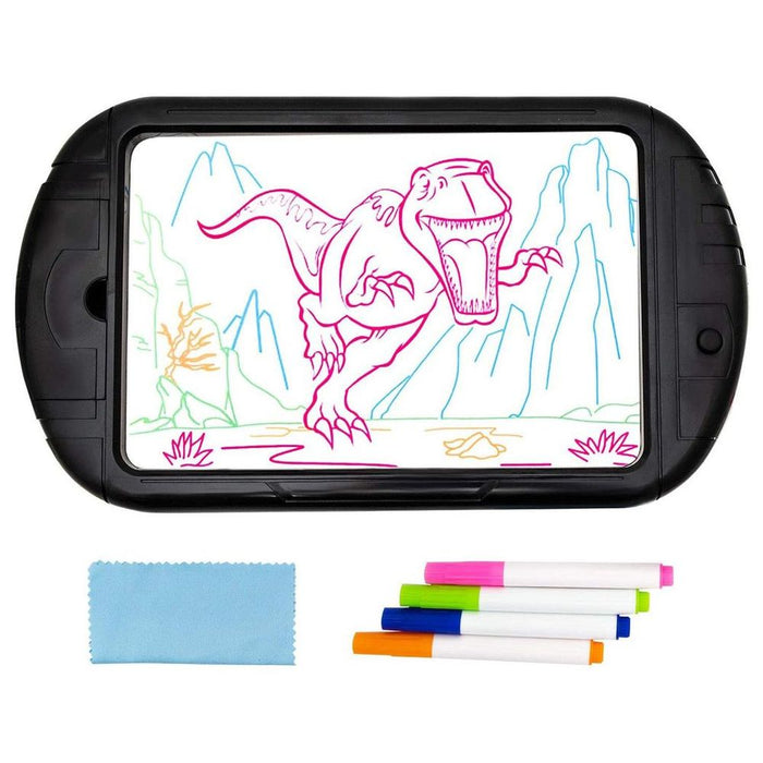 Doodle Kid's 15.4 Inch Magic LED Light Dinosaur Drawing Board