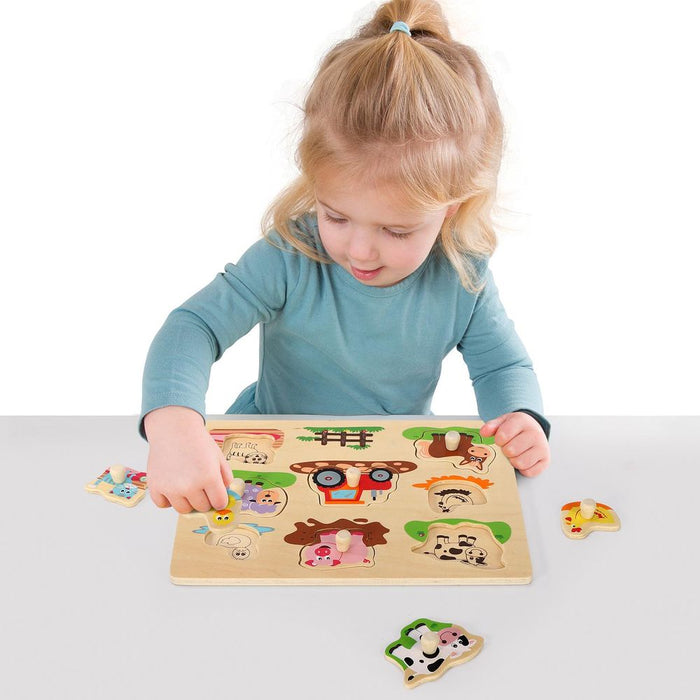 SOKA Farm Peg Puzzle 0000271 - Educational Tool for Kids, Hand-Eye Coordination, Reasoning & Imagination Skills