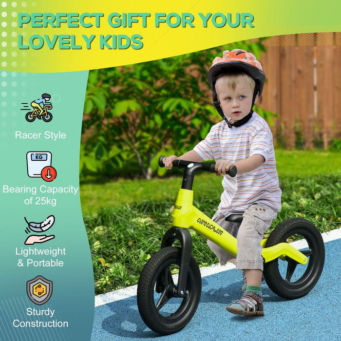 Premium Baby Balance Bike - Adjustable Seat & Handlebar - Green