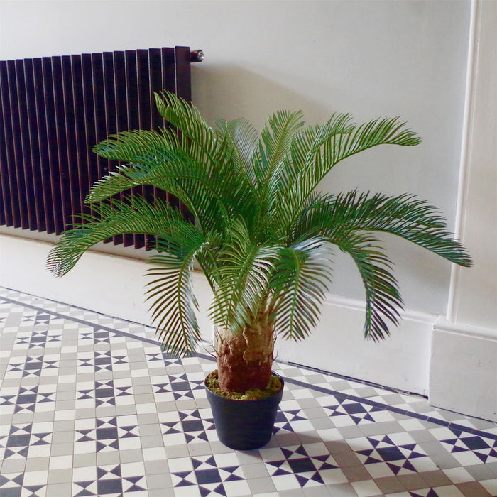 80cm Artificial Cycas Palm Tree - Realistic Tropical Plant